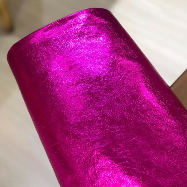 Couro Daslu Pink Metálico
